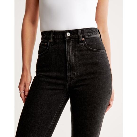 Abercrombie & Fitch The Ankle Straight Ultra High Rise Jean Distressed 26/2 - Picture 1 of 9